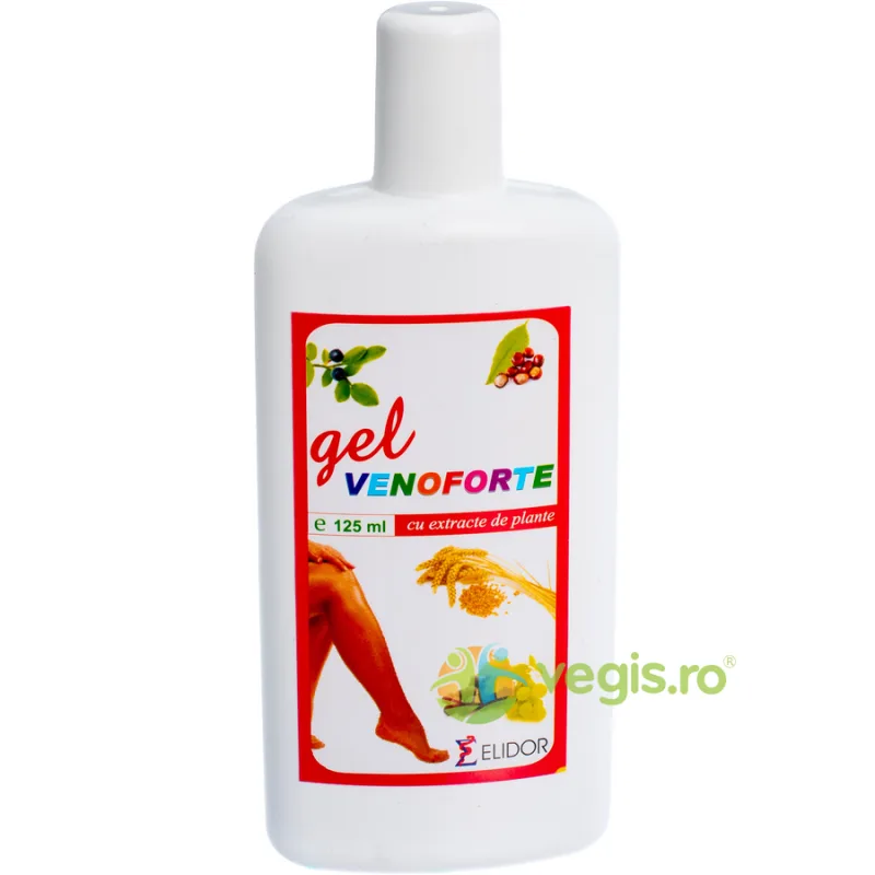Gel Venoforte cu Extracte din Plante 125ml ELIDOR — preț și oferte