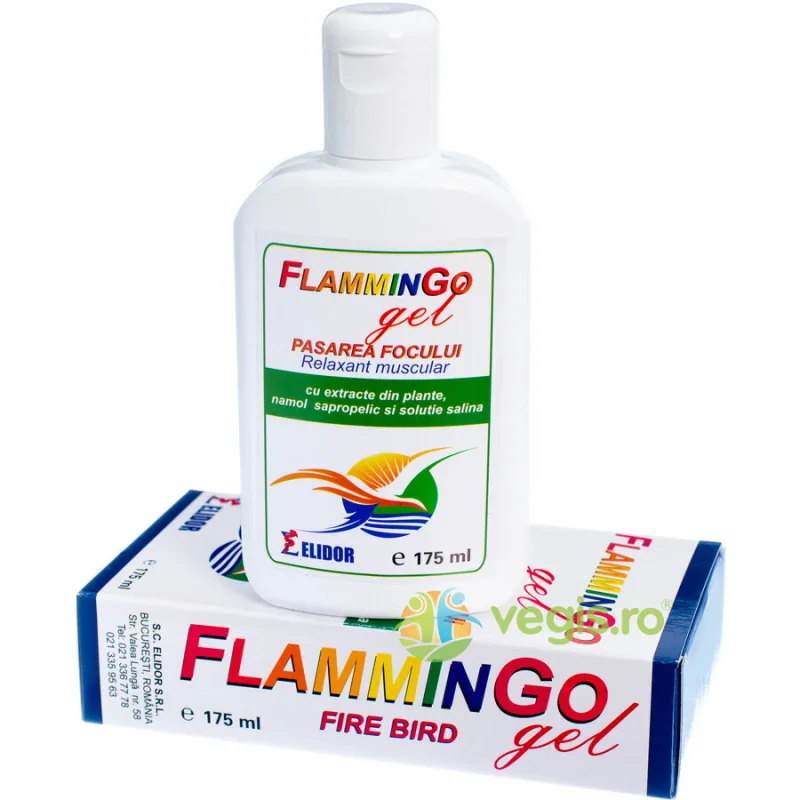 Gel Relaxant Muscular cu Extracte din Plante (Flammingo - Pasarea Focului) 175ml ELIDOR — preț și oferte