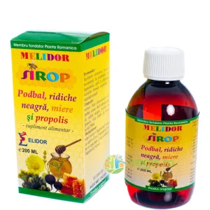 Sirop cu Podbal, Ridiche Neagra, Miere si Propolis 200ml