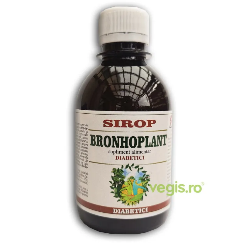 Sirop Bronhoplant (Expectorant, Antispastic) pentru Diabetici 200ml ELIDOR — preț și oferte