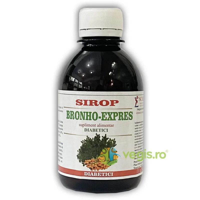 Sirop Bronho-Expres (Antitusiv, Expectorant) pentru Diabetici 200ml ELIDOR — preț și oferte