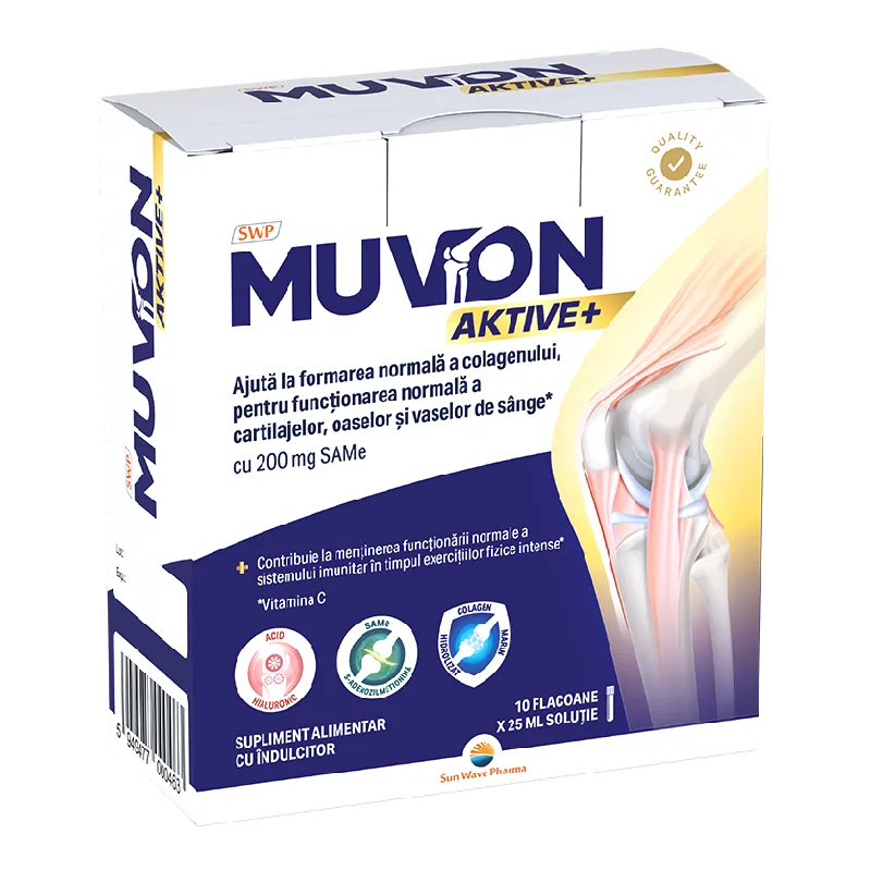 Muvon Aktive Plus, 10 fiole*25 ml, Sun Wave Pharma — preț și oferte