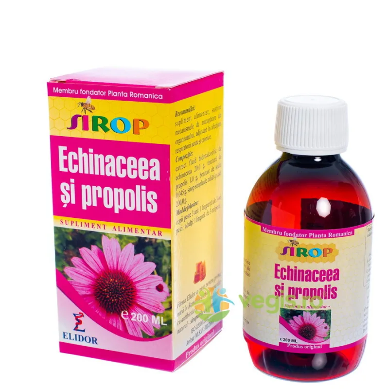 Sirop Echinacea si Propolis 200ml ELIDOR — preț și oferte