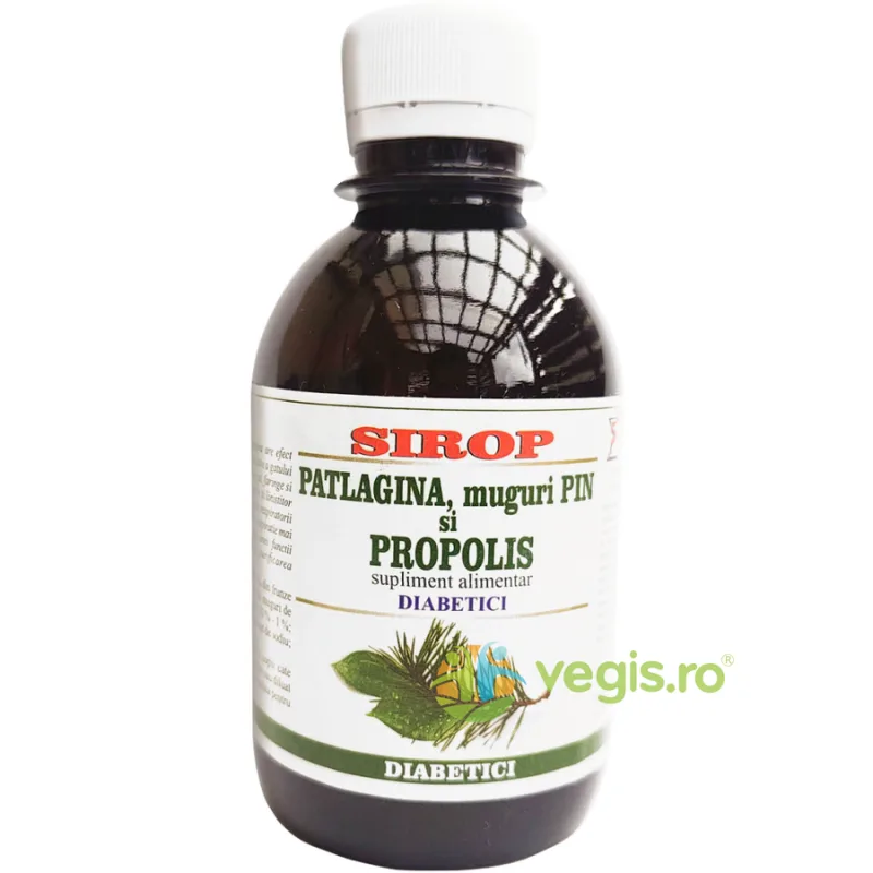 Sirop de Patlagina, Muguri de Pin si Propolis pentru Diabetici 200ml ELIDOR — preț și oferte
