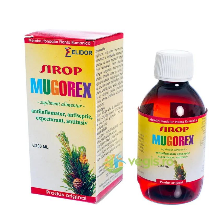 Sirop Mugorex (Antiinflamator, Antiseptic) 200ml ELIDOR — preț și oferte