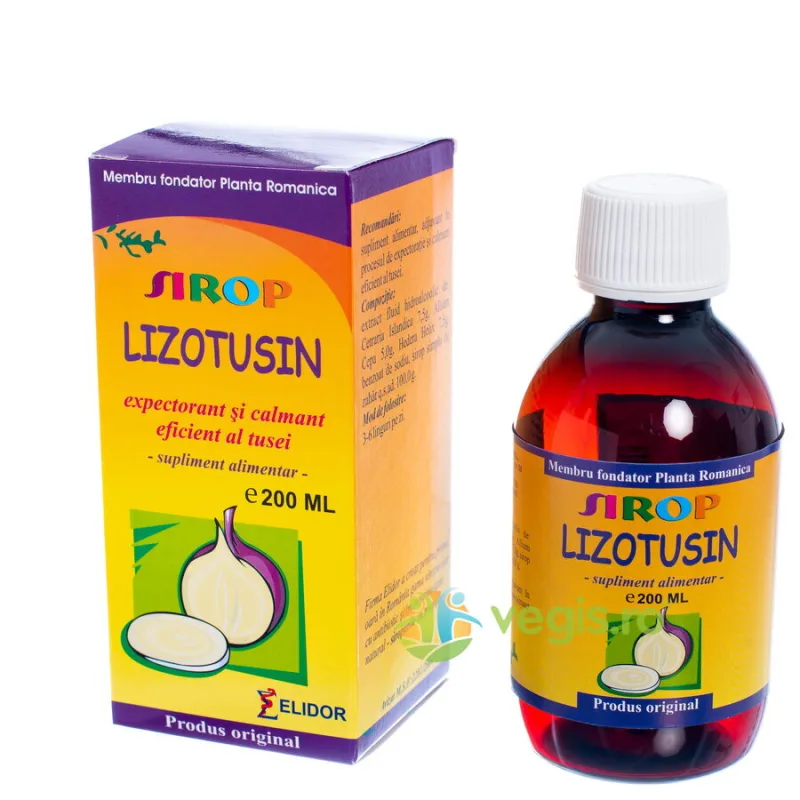 Sirop Lizotusin (Expectorant) 200ml ELIDOR — preț și oferte