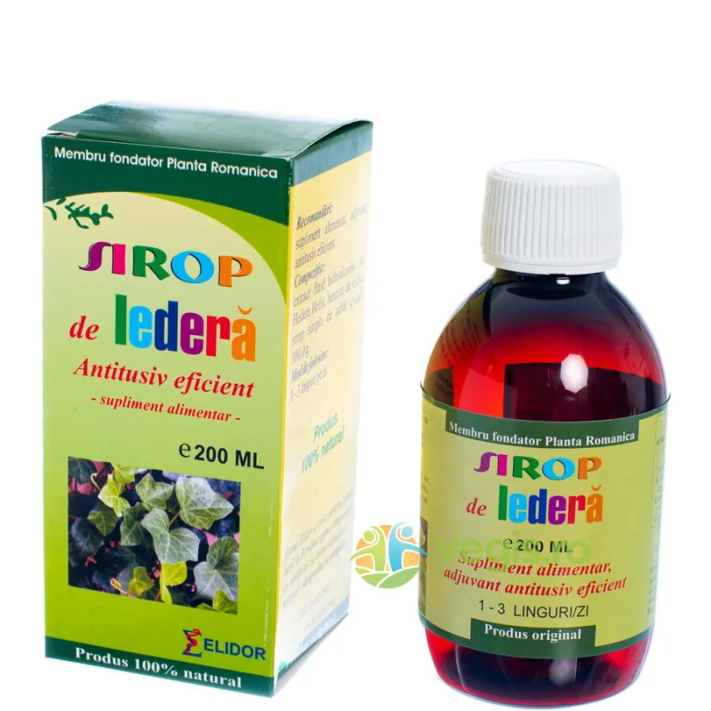 Sirop de Iedera (Antitusiv Eficient) 200ml ELIDOR — preț și oferte