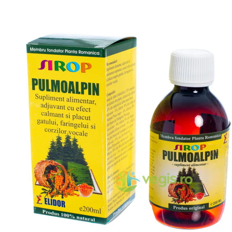 Sirop Pulmoalpin 200ml ELIDOR — preț și oferte