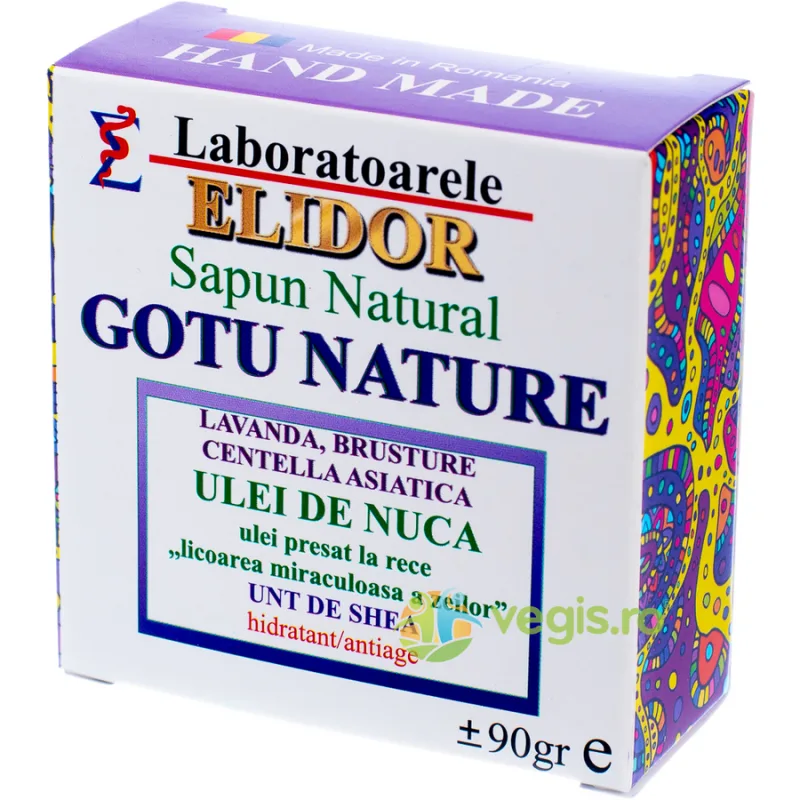 Sapun Hidratant si Anti-Age cu Ulei de Nuca si Unt de Shea Gotu Nature 90g ELIDOR — preț și oferte