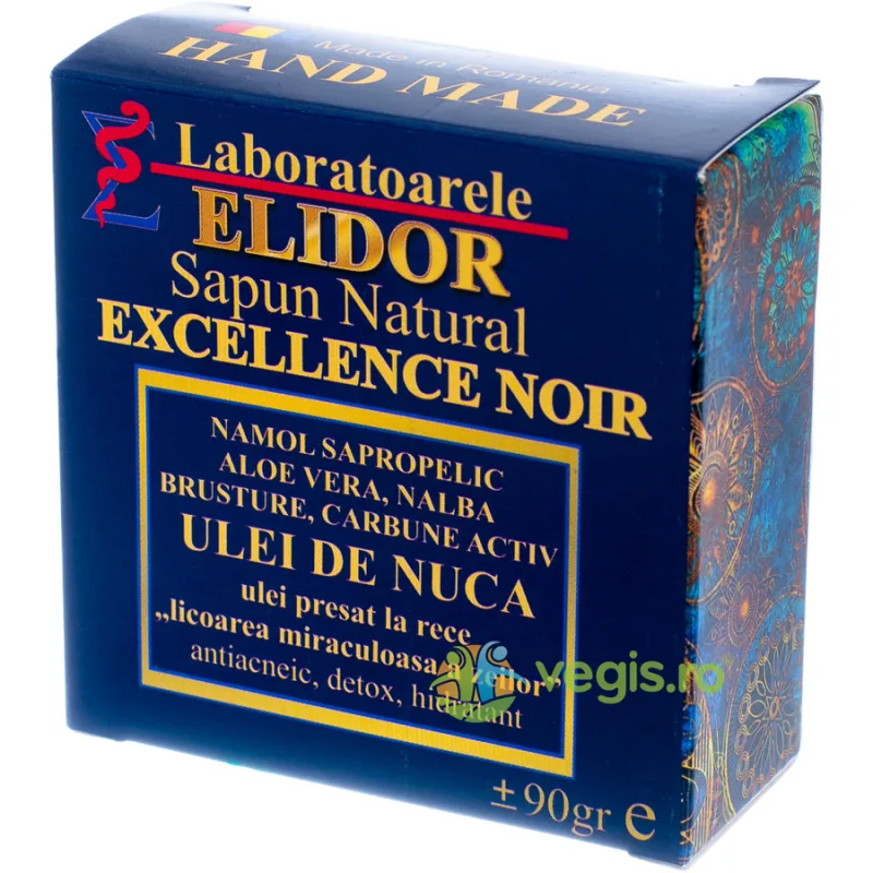 Sapun Antiacneic si Hidratant cu Ulei de Nuca Excellence Noir 90g ELIDOR — preț și oferte