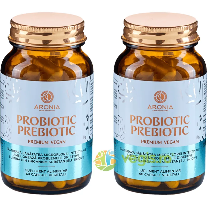 Pachet Probiotic Prebiotic Vegan 60cps+60cps ARONIA CHARLOTTENBURG — preț și oferte