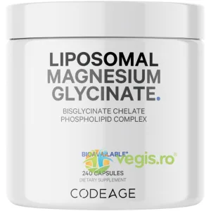 Magneziu Bisglicinat Lipozomal cu Bioperine - Formula Avansata Pentru Absorbtie Superioara 240cps