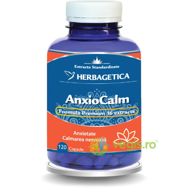 Anxiocalm 120cps HERBAGETICA — preț și oferte