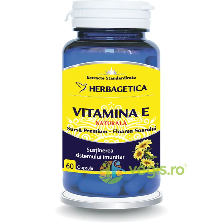 Vitamina E 60cps HERBAGETICA — preț și oferte