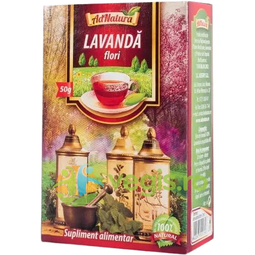 Ceai Lavanda Flori 50g ADNATURA — preț și oferte