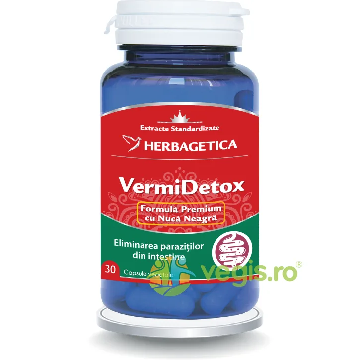 Vermidetox 30cps HERBAGETICA — preț și oferte