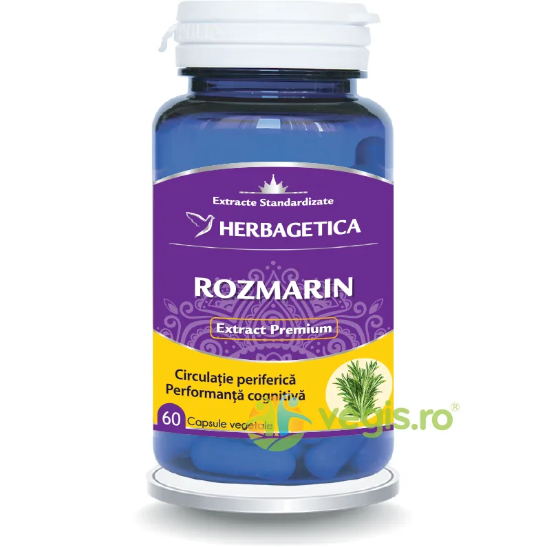 Rozmarin 60cps HERBAGETICA — preț și oferte