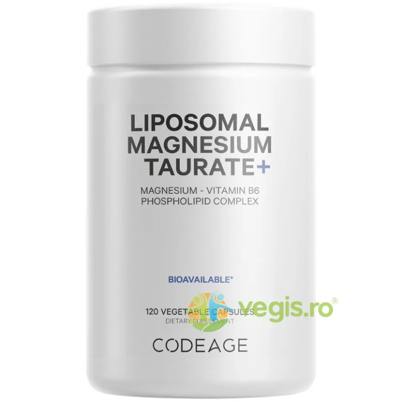 Magneziu Taurat Lipozomal cu Vitamina B6 120cps CODEAGE — preț și oferte