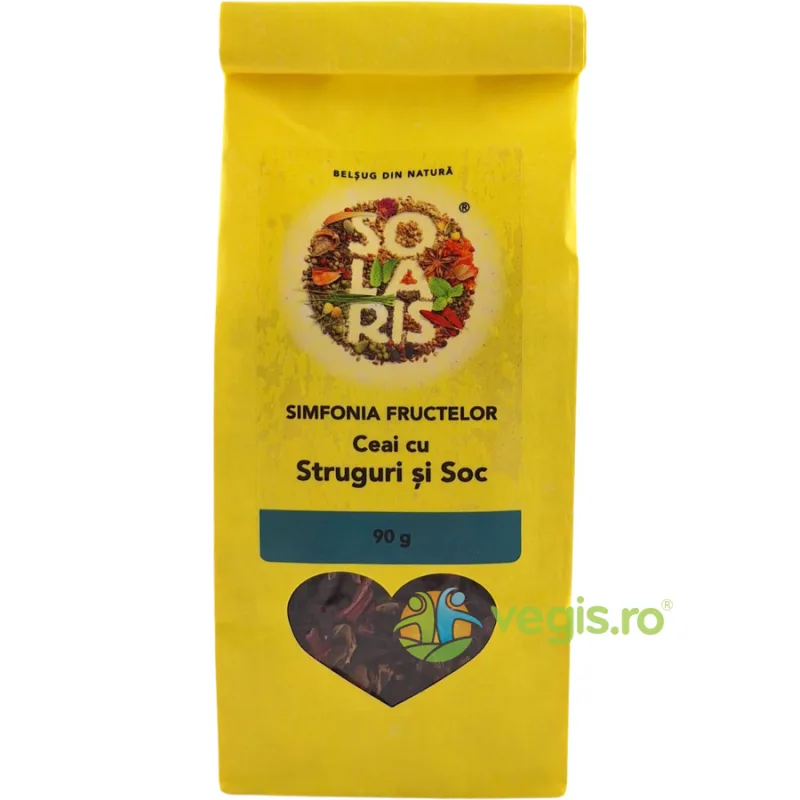 Ceai cu Struguri si Soc Simfonia Fructelor 90g SOLARIS — preț și oferte