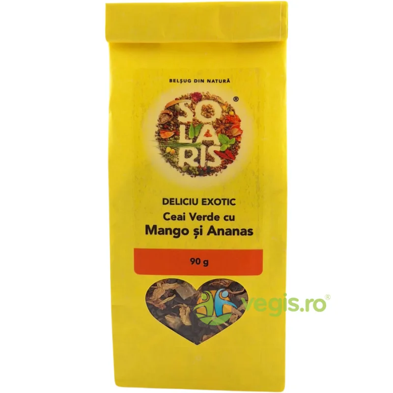 Ceai Verde cu Mango si Ananas Deliciu Exotic 90g SOLARIS — preț și oferte