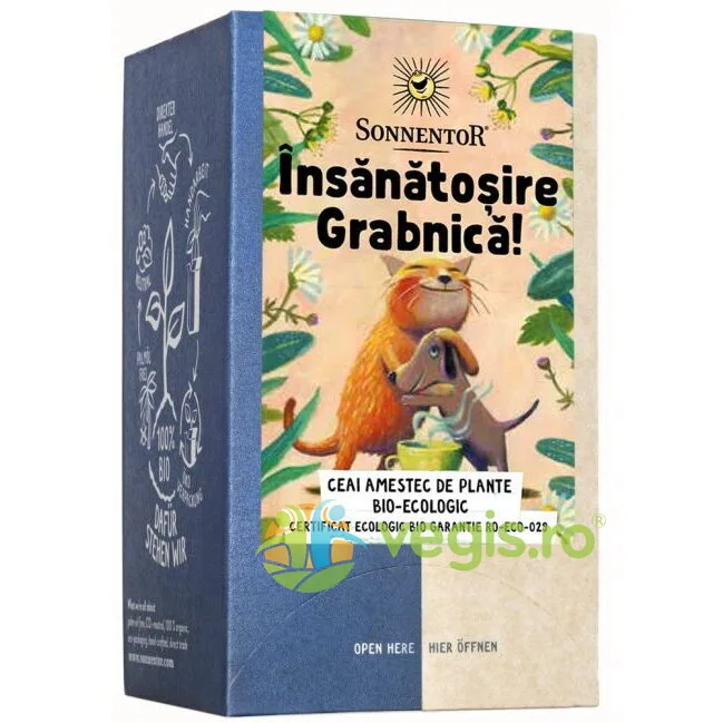 Ceai Insanatosire Grabnica Ecologic/Bio 18dz SONNENTOR — preț și oferte
