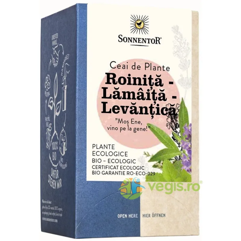Ceai Roinita, Lamaita, Levantica Ecologic/Bio 18dz SONNENTOR — preț și oferte