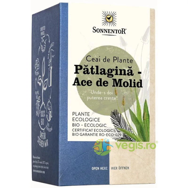 Ceai de Patlagina - Ace de Molid Ecologic/Bio 18dz SONNENTOR — preț și oferte