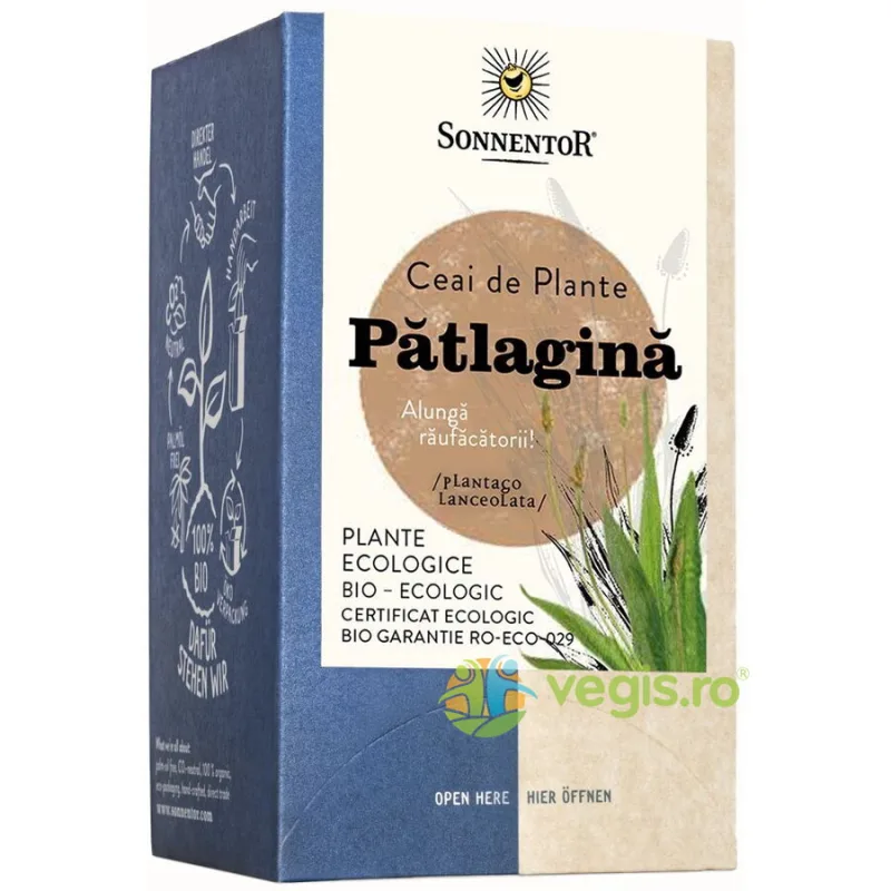 Ceai de Patlagina Ecologic/Bio 18dz SONNENTOR — preț și oferte
