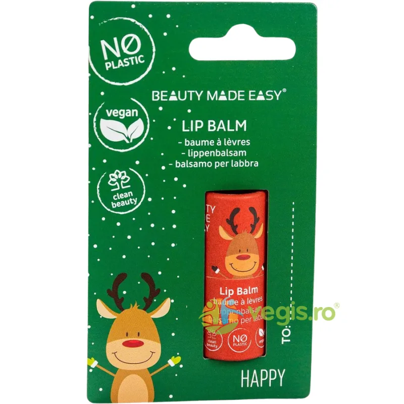 Balsam de Buze Happy, Editie Limitata de Craciun 5.5 g BEAUTY MADE EASY — preț și oferte