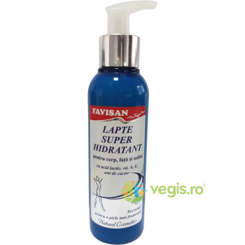 Lapte de Corp Hidratant cu Acid Lactic, Unt de Cacao, Vitamina A si E 200ml Favisan — preț și oferte