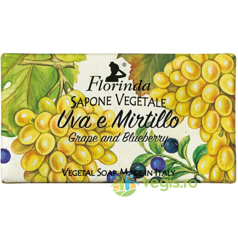 Sapun Vegetal cu Parfum de Struguri si Afine Florinda 100g LA DISPENSA — preț și oferte