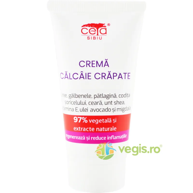 Crema pentru Calcaie Crapate cu Uree si Vitamina E 97% Vegetala 50ml — preț și oferte