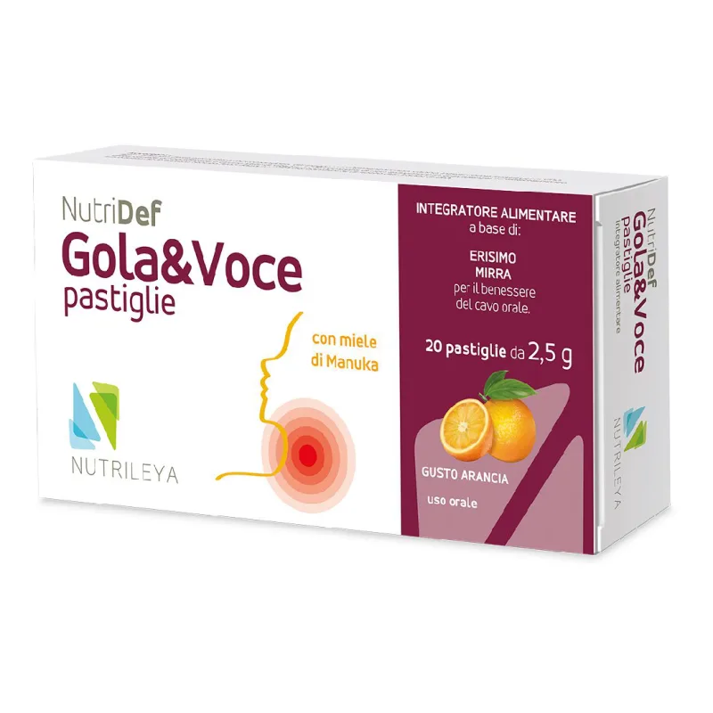 Gola&Voce portocale si miere de Manuka NutriDef, 20 dropsuri, Nutrileya — preț și oferte