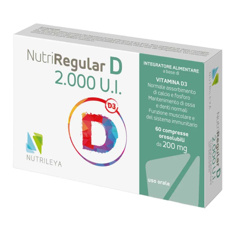 NutriRegular vitamina D 2000 UI, 60 comprimate, Nutrileya — preț și oferte