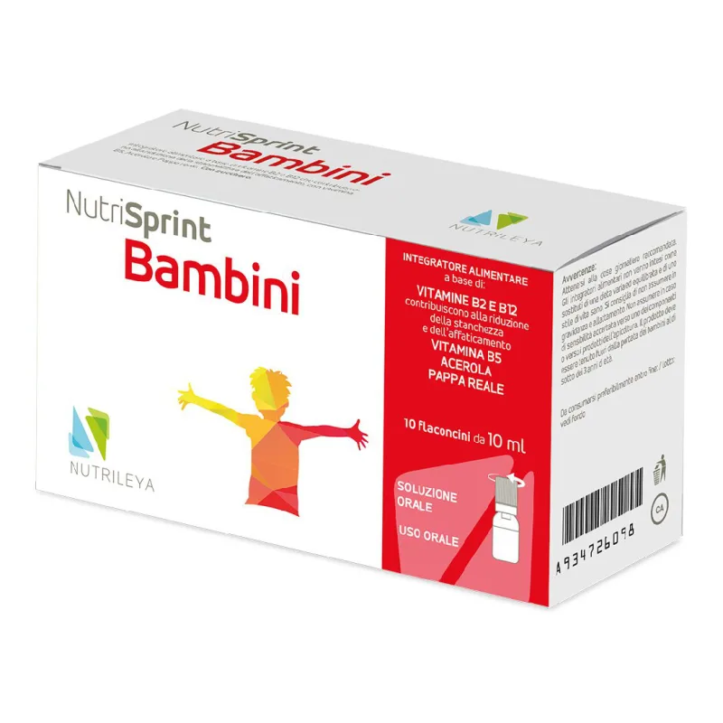 Nutrisprint Bambini, 10 fiole buvabile, Nutrileya — preț și oferte