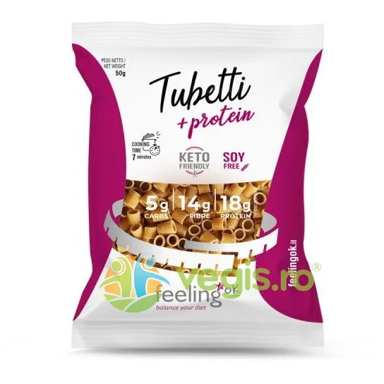 Paste Tubetti Proteice (Low Carb, Keto) 50g FEELINGOK — preț și oferte