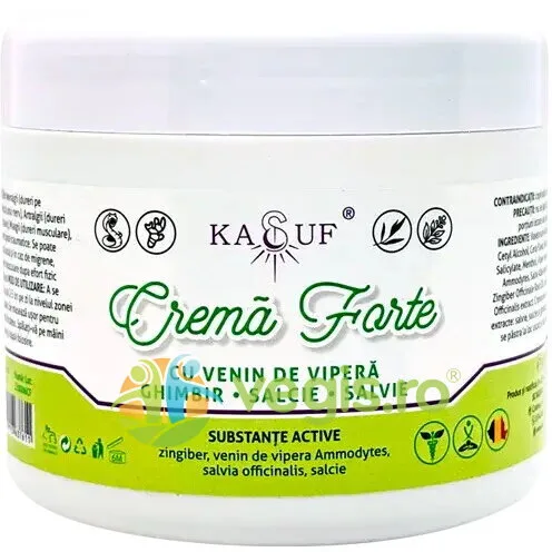Crema Forte cu Venin de Vipera, Ghimbir, Salcie, Salvie 500ml — preț și oferte