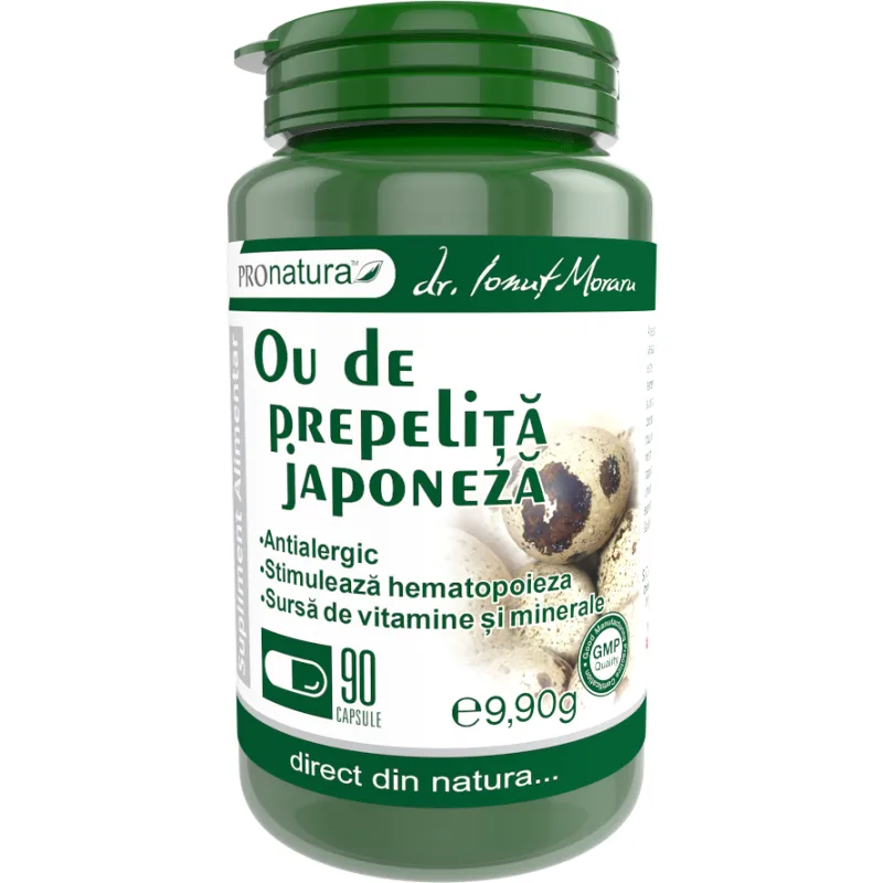 Ou de Prepelita Japoneza 90cps Medica - Pro Natura — preț și oferte