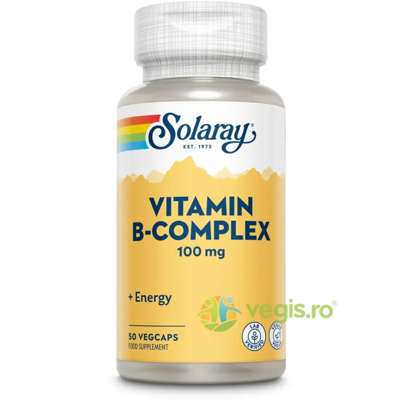 B-Complex 100mg 50cps Secom, Solaray — preț și oferte