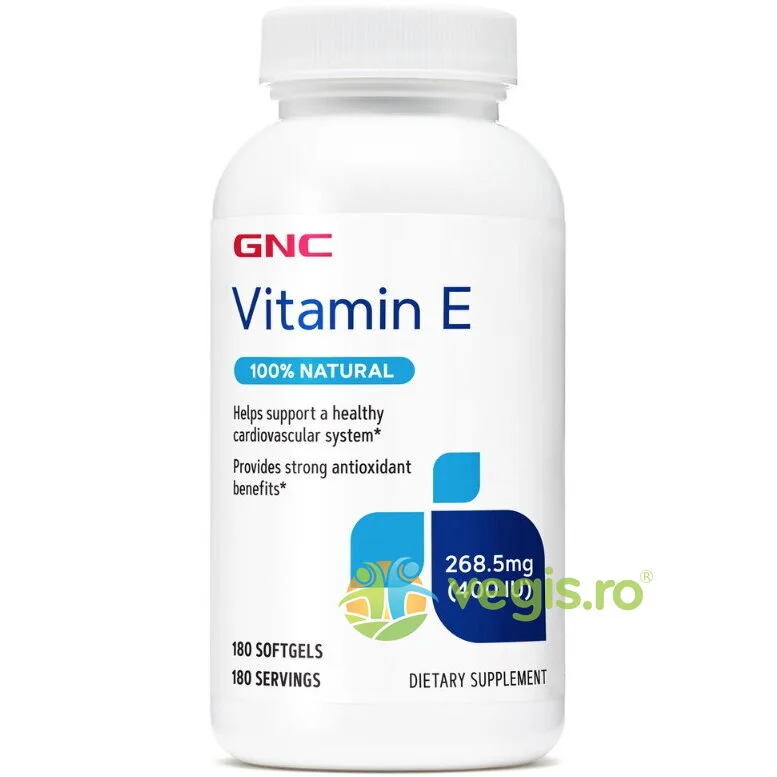 Vitamina E 400UI 180cps GNC — preț și oferte