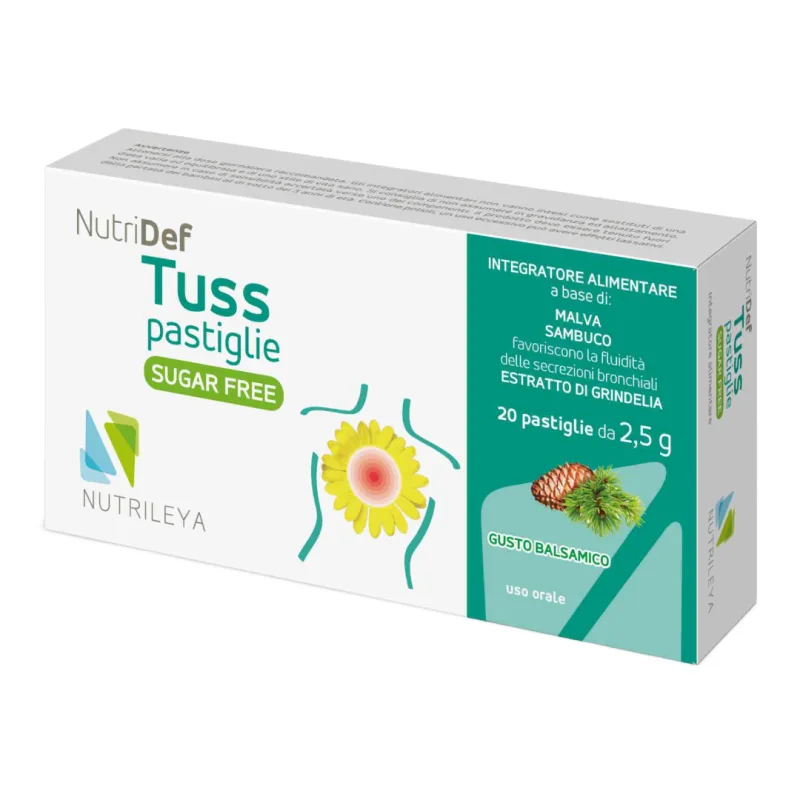 Nutridef Tuss cu extract de pin fara zahar, 20 pastile, Nutrileya — preț și oferte