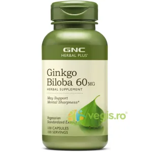 Ginkgo Biloba 60mg Herbal Plus 100cps