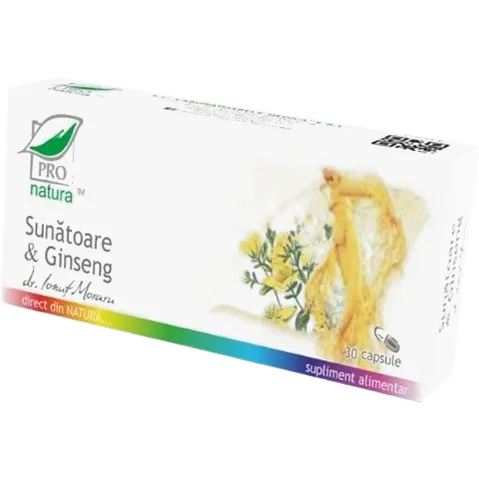 Sunatoare si Ginseng 30cps Medica - Pro Natura — preț și oferte