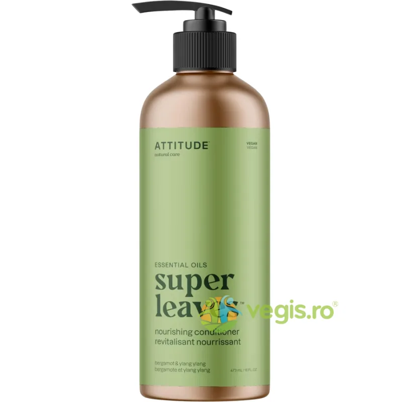 Balsam Hranitor cu Bergamota si Ylang Ylang Super Leaves 473ml ATTITUDE — preț și oferte