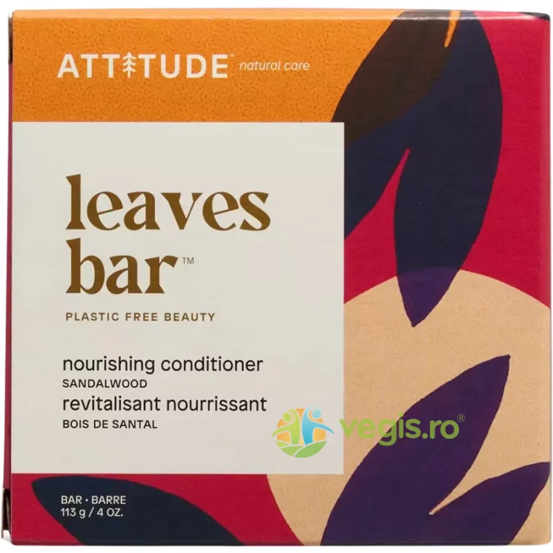Balsam Solid Nutritiv pentru Par cu Lemn de Santal 113g ATTITUDE — preț și oferte