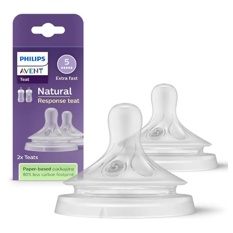 Tetina cu debit rapid Natural Response, 6 luni+, SCY965/02, 2 bucati, Philips Avent — preț și oferte
