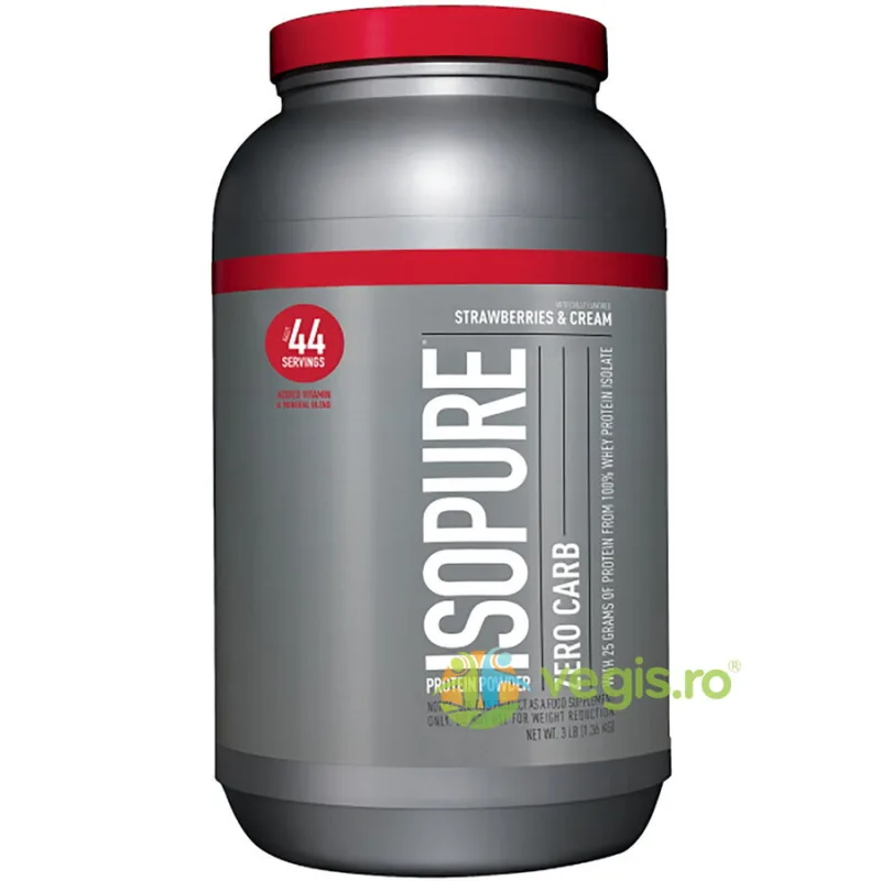 Proteina cu Aroma de Crema ce Capsuni Zero Carb 1360g THE&nbsp;ISOPURE&nbsp;COMPANY — preț și oferte