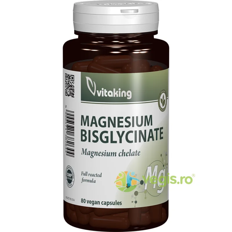 Magnesium Bisglycinate 80cps vegetale VITAKING — preț și oferte