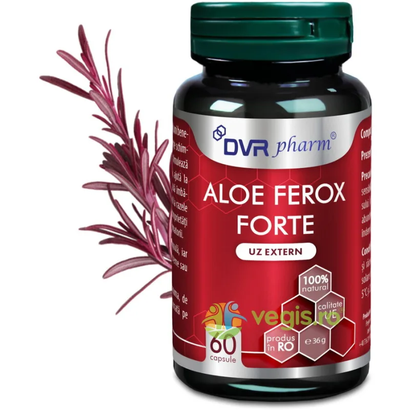 Aloe Ferox Forte 60cps DVRPharm — preț și oferte