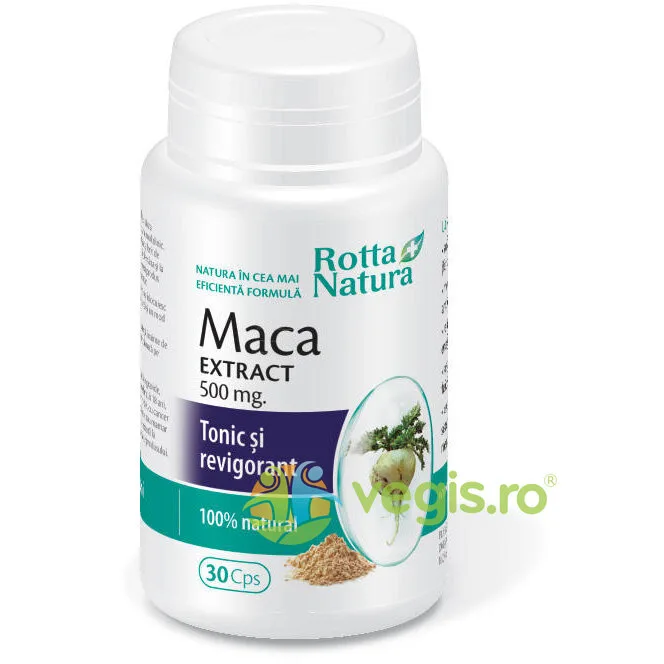 Maca Extract 500mg 30cps ROTTA NATURA — preț și oferte